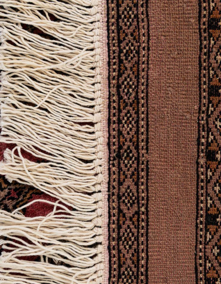 Detail image of 4' 2 x 6' 6  Hand Knotted Bokhara Wool Rug