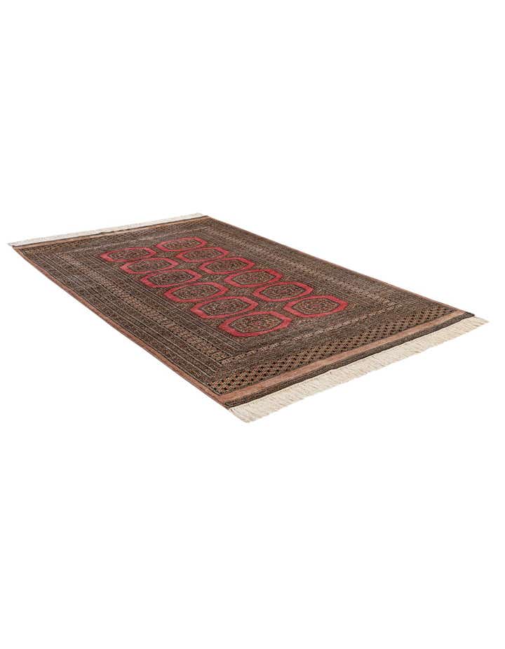 4' 2 x 6' 6 Hand Knotted Bokhara Wool Rug
