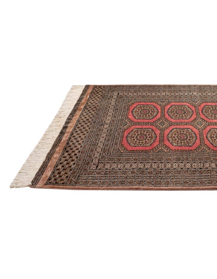 Detail image of 4' 2 x 6' 6 Hand Knotted Bokhara Wool Rug