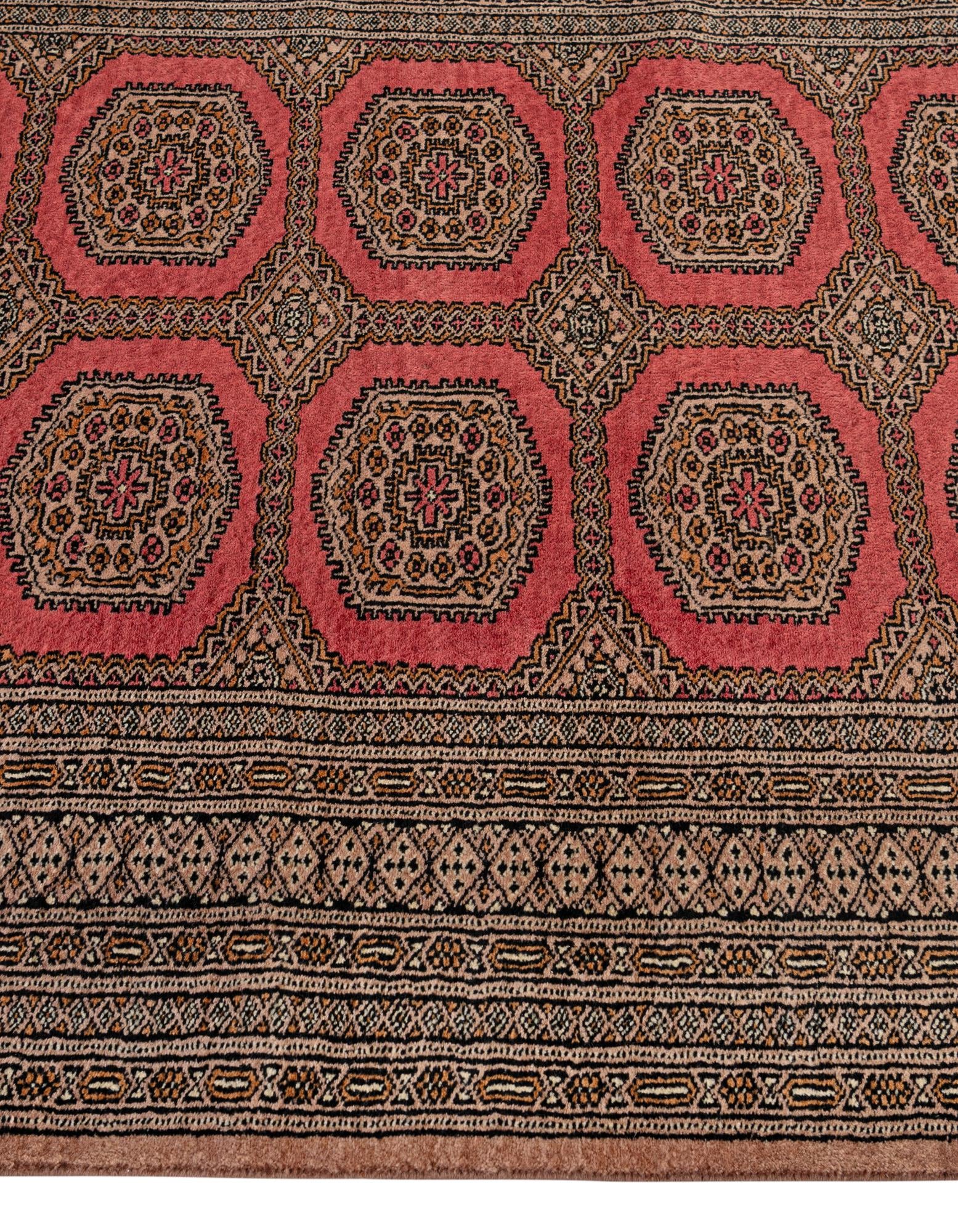 4' 2 x 6' 6 Hand Knotted Bokhara Wool Rug