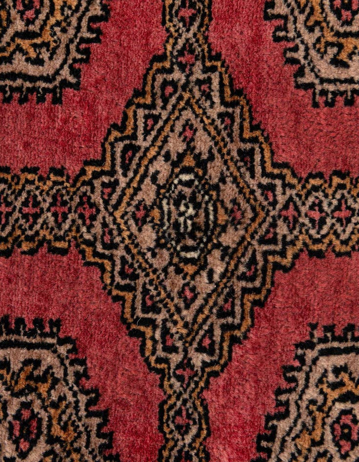 Detail image of 4' 2 x 6' 6  Hand Knotted Bokhara Wool Rug