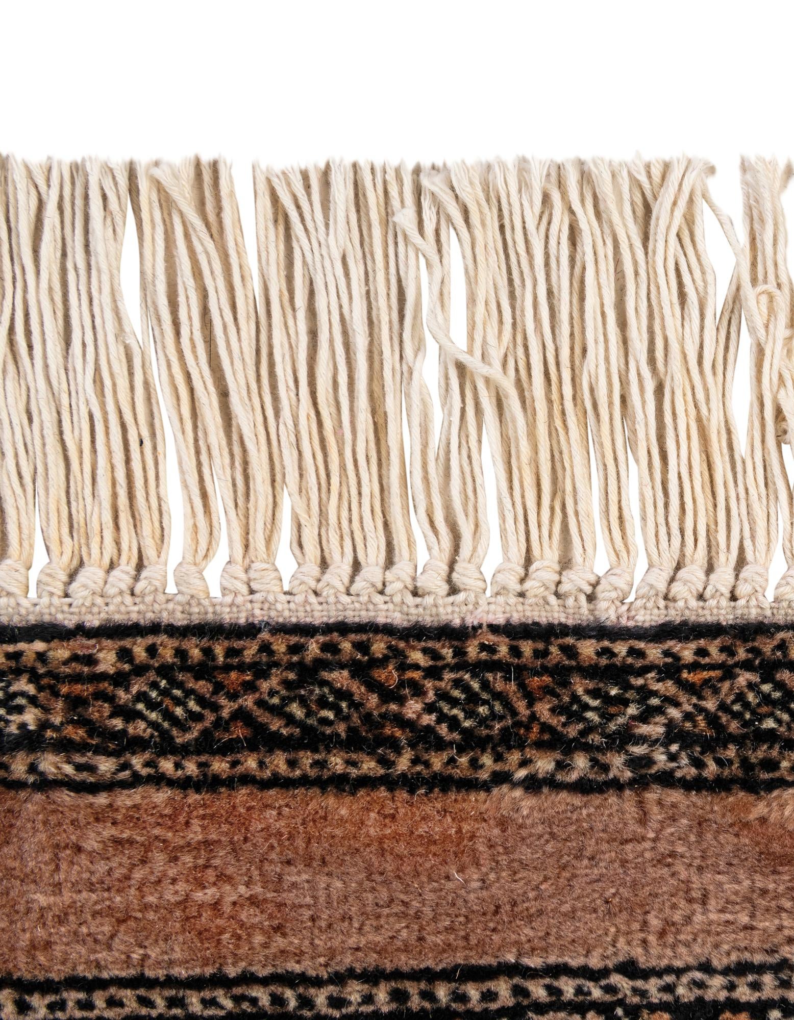 4' 2 x 6' 6 Hand Knotted Bokhara Wool Rug