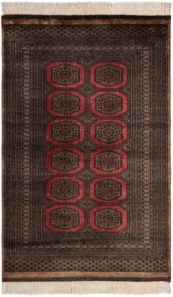 4' 2 x 6' 6 Hand Knotted Bokhara Wool Rug