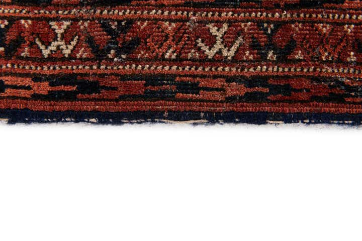 4' 4 x 5' 5 Hand Knotted Bokhara Oriental Wool Rug