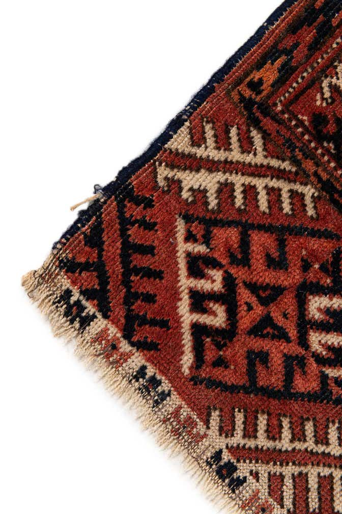 4' 4 x 5' 5 Hand Knotted Bokhara Oriental Wool Rug