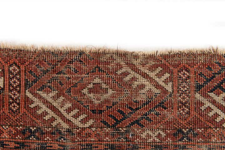 4' 4 x 5' 5 Hand Knotted Bokhara Oriental Wool Rug