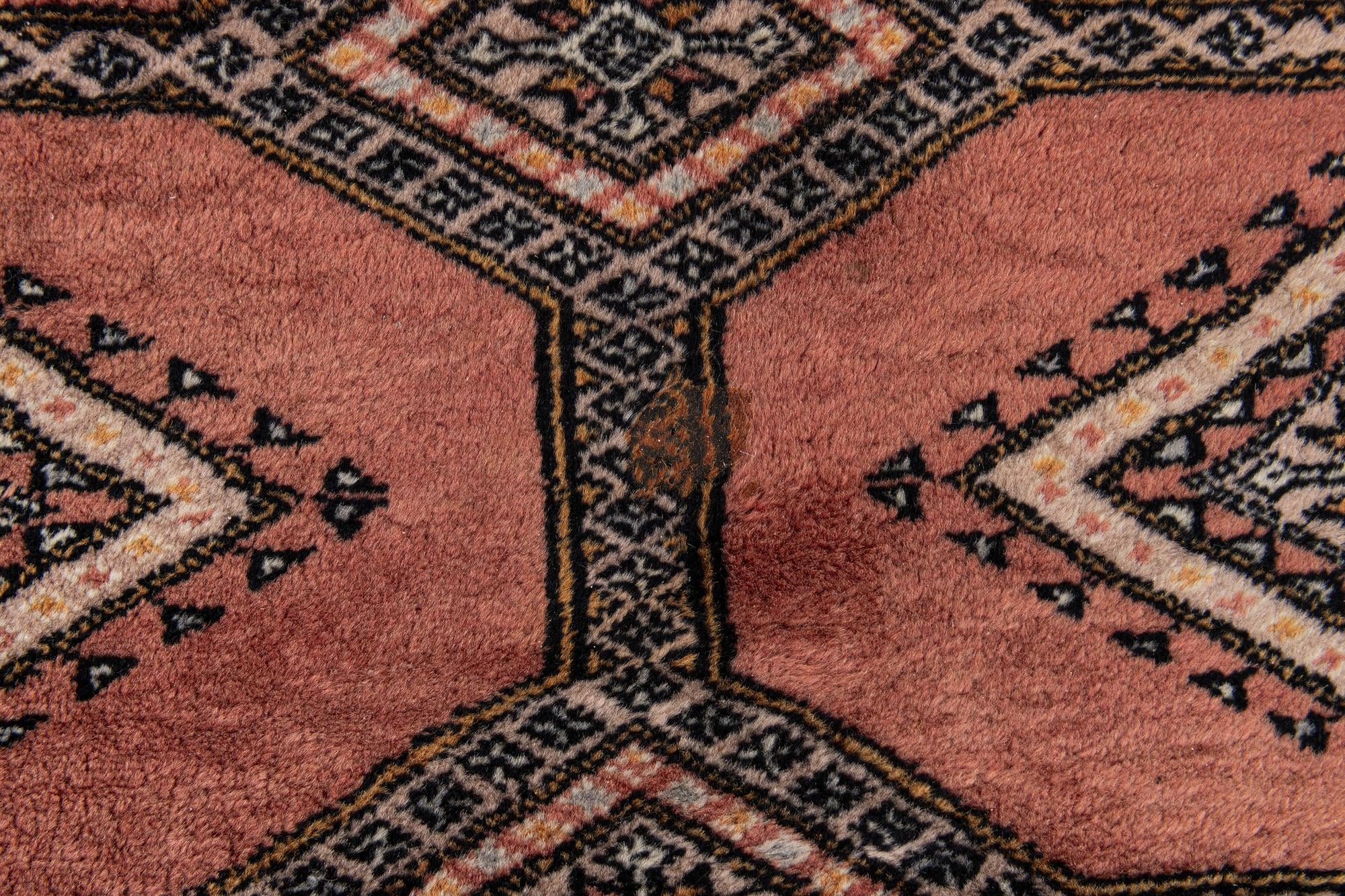 4' 2 x 6' 2 Hand Knotted Bokhara Oriental Wool Rug