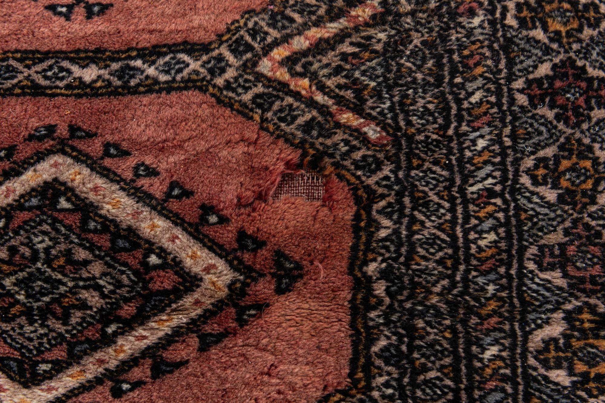 4' 2 x 6' 2 Hand Knotted Bokhara Oriental Wool Rug