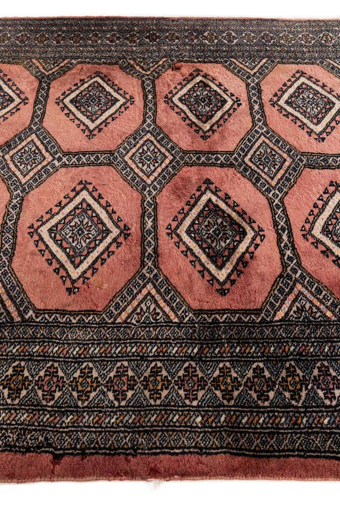 4' 2 x 6' 2 Hand Knotted Bokhara Oriental Wool Rug