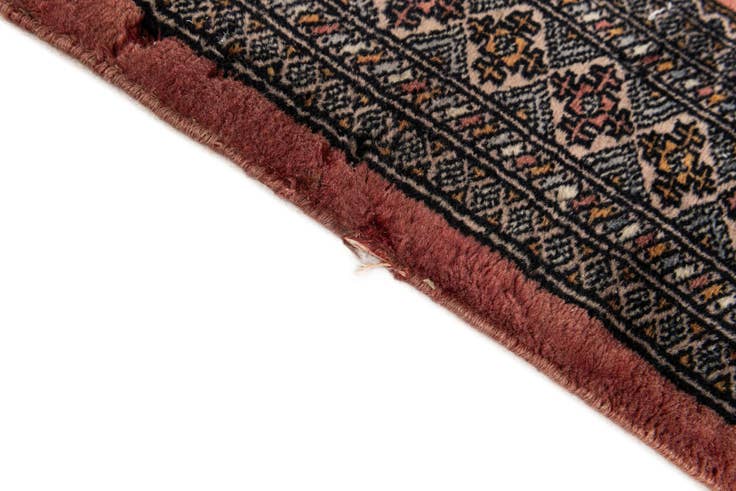 Detail image of 4' 2 x 6' 2 Hand Knotted Bokhara Oriental Wool Rug
