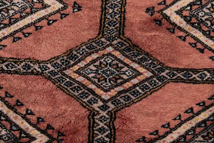 4' 2 x 6' 2 Hand Knotted Bokhara Oriental Wool Rug