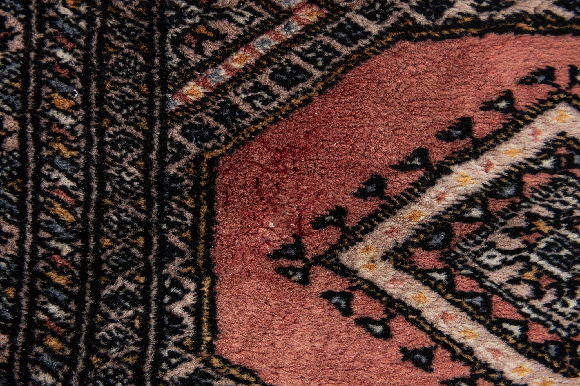4' 2 x 6' 2 Hand Knotted Bokhara Oriental Wool Rug
