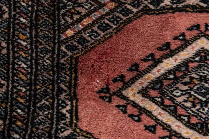 4' 2 x 6' 2 Hand Knotted Bokhara Oriental Wool Rug