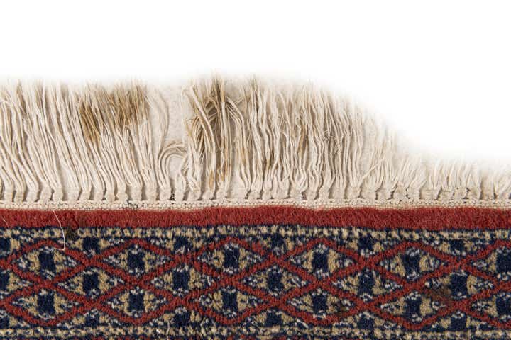 4' 1 x 6' 5 Hand Knotted Bokhara Oriental Wool Rug