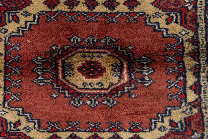 4' 1 x 6' 5 Hand Knotted Bokhara Oriental Wool Rug
