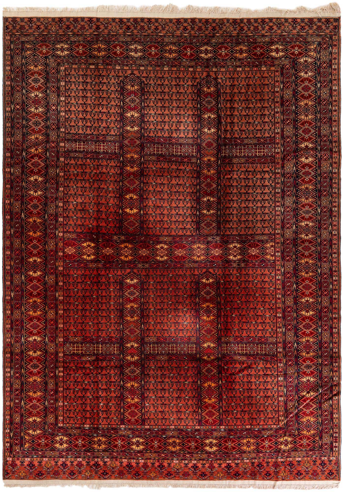 7' 6 x 10' 6 Hand Knotted Bokhara Oriental Wool Rug