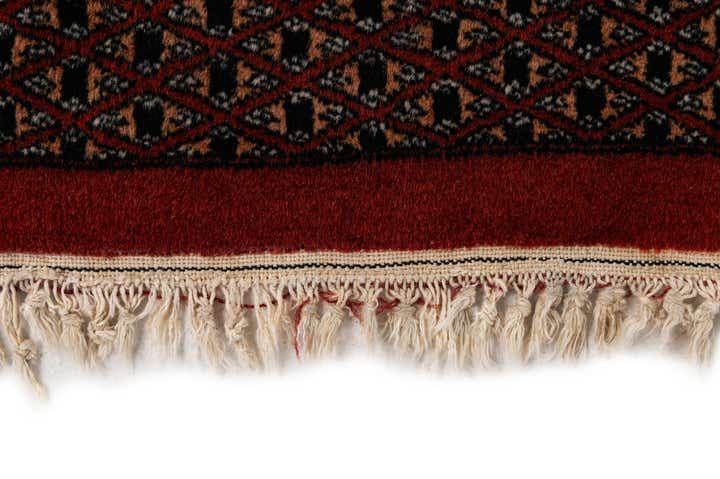 4' 1 x 6' 2 Hand Knotted Bokhara Oriental Wool Rug