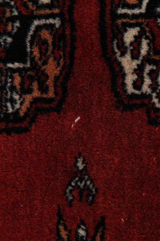 4' 1 x 6' 2 Hand Knotted Bokhara Oriental Wool Rug