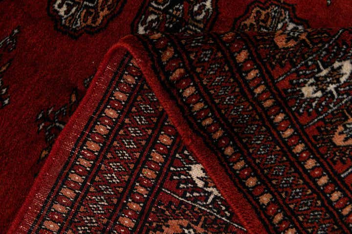 4' 1 x 6' 2 Hand Knotted Bokhara Oriental Wool Rug