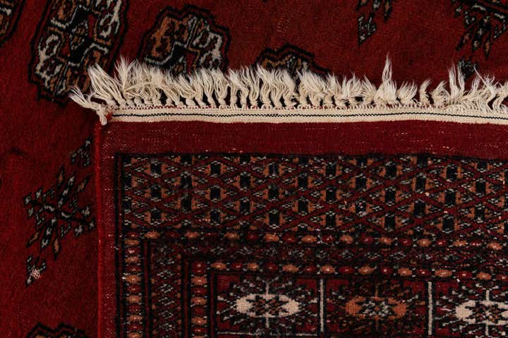 4' 1 x 6' 2 Hand Knotted Bokhara Oriental Wool Rug