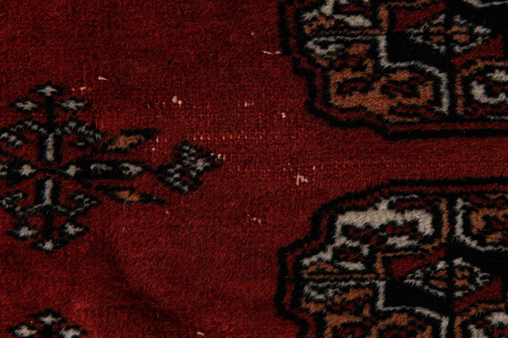 4' 1 x 6' 2 Hand Knotted Bokhara Oriental Wool Rug
