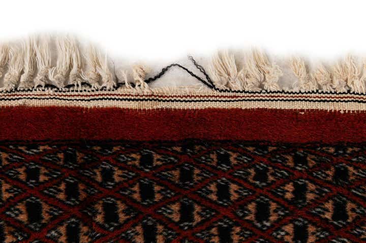 4' 1 x 6' 2 Hand Knotted Bokhara Oriental Wool Rug