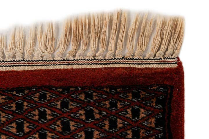 4' 1 x 6' 2 Hand Knotted Bokhara Oriental Wool Rug