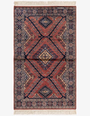 3' 1 x 5' 1 Hand Knotted Bokhara Oriental Rug
