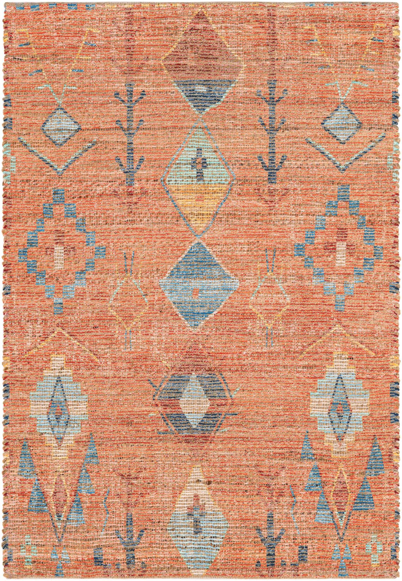4' 1 x 6' 1 Hand Woven Chenille Jute Rug
