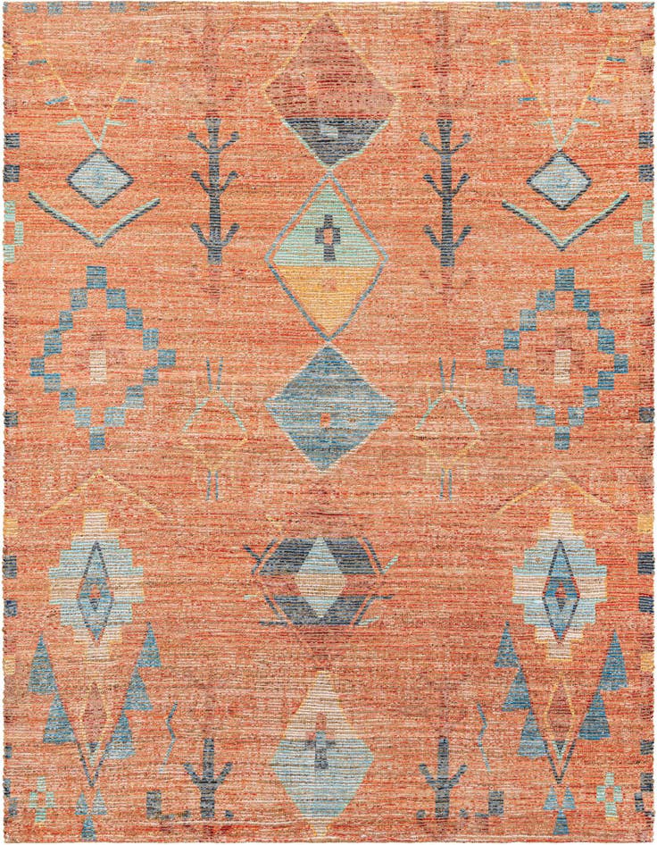 Detail image of 7' 10 x 10' Hand Woven Chenille Jute Rug