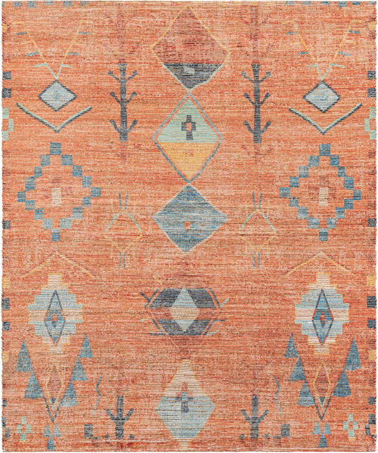 Detail image of 7' 10 x 10' Hand Woven Chenille Jute Rug