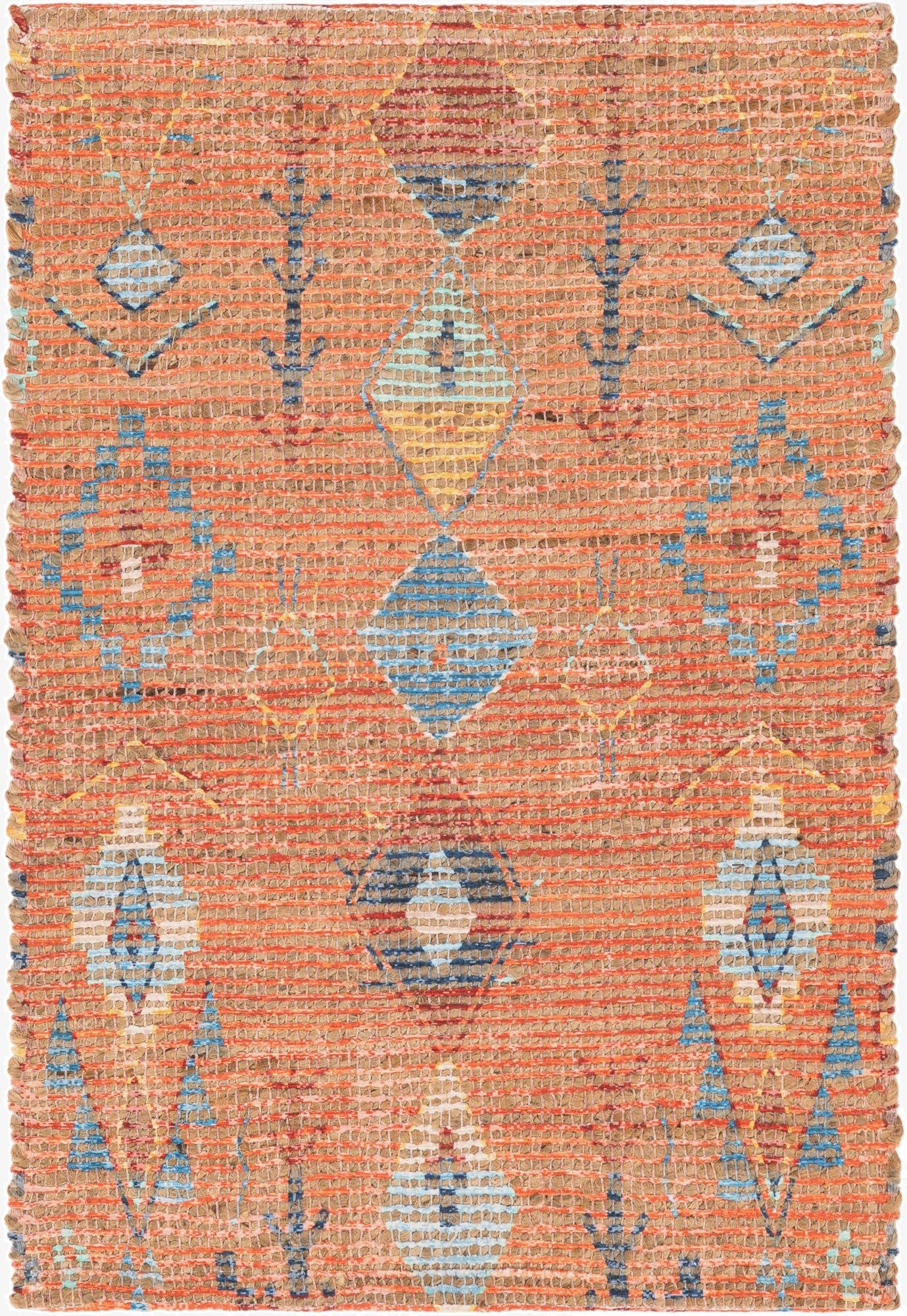 2' x 3' 1  Hand Woven Chenille Jute Rug