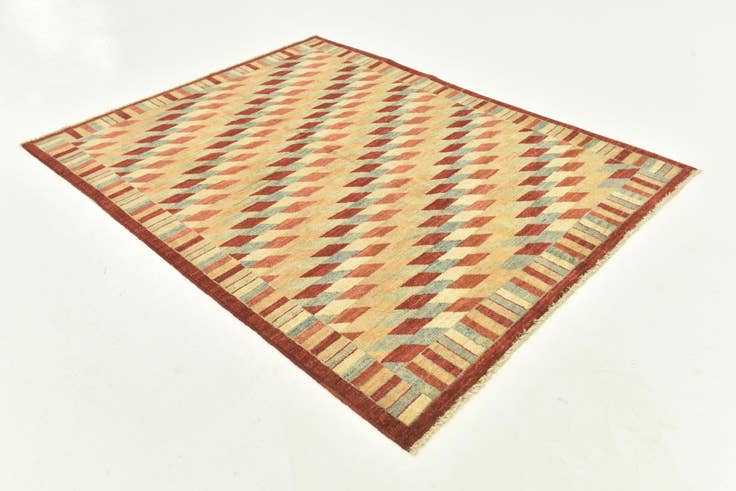 Detail image of 5' 2 x 6' 7 Hand Knotted Darya Oriental Rug