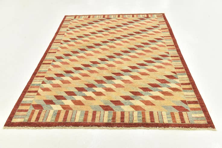 Detail image of 5' 2 x 6' 7 Hand Knotted Darya Oriental Rug