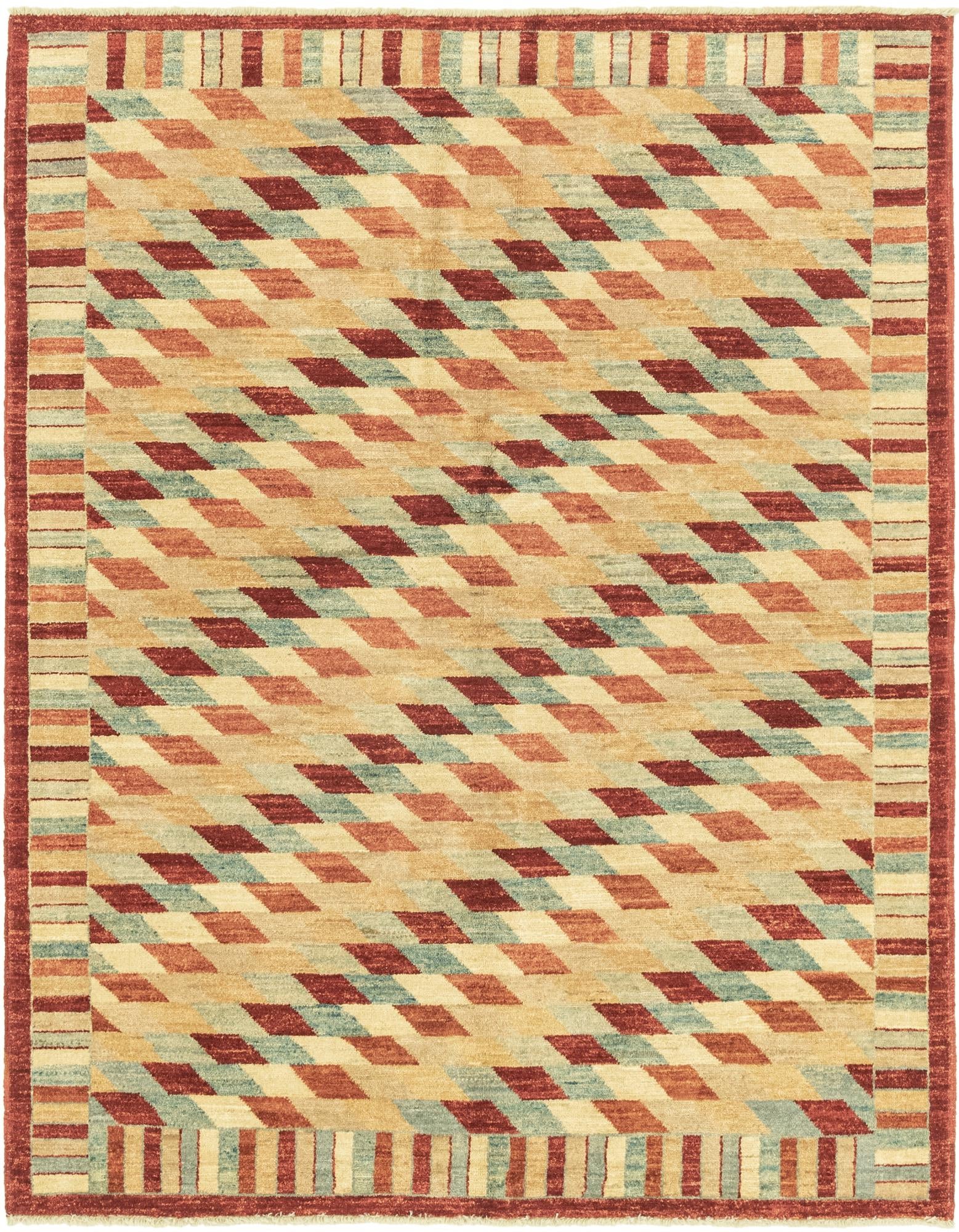 5' 2 x 6' 7 Hand Knotted Darya Oriental Rug