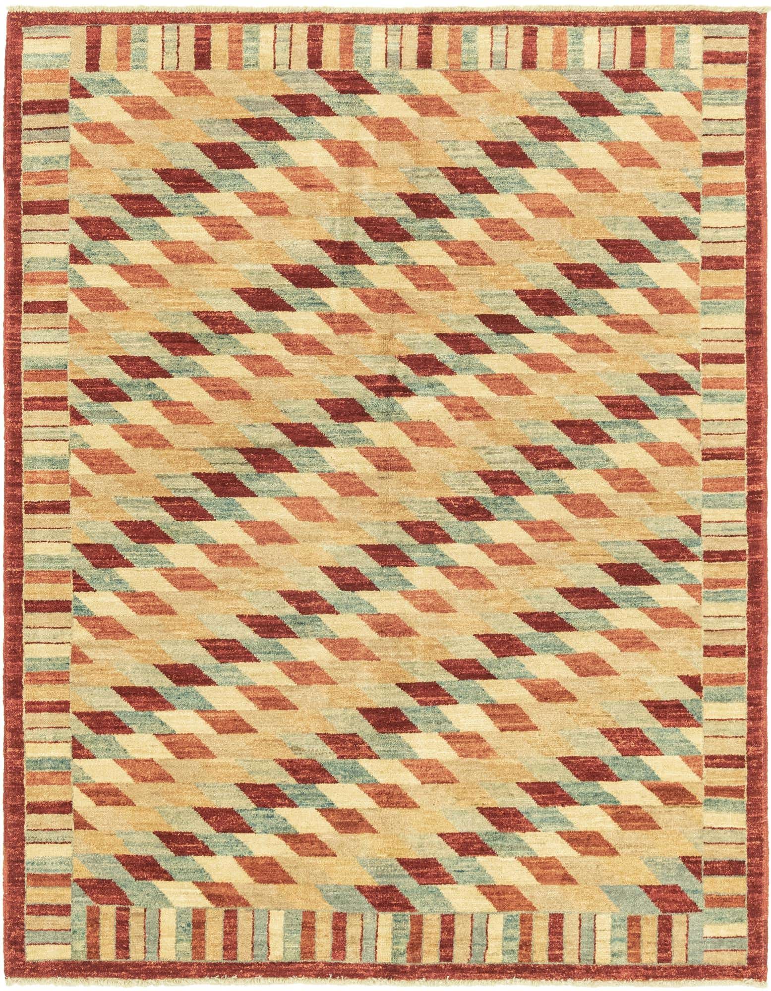 5' 2 x 6' 7 Hand Knotted Darya Oriental Rug