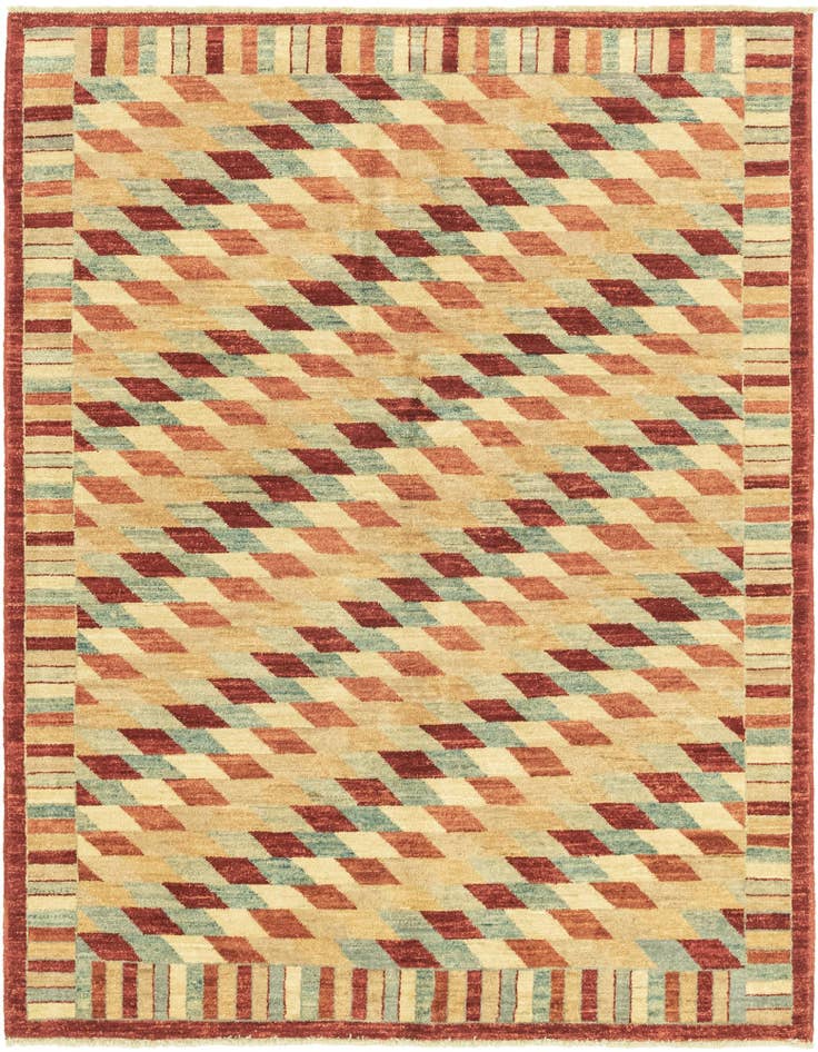 Detail image of 5' 2 x 6' 7 Hand Knotted Darya Oriental Rug