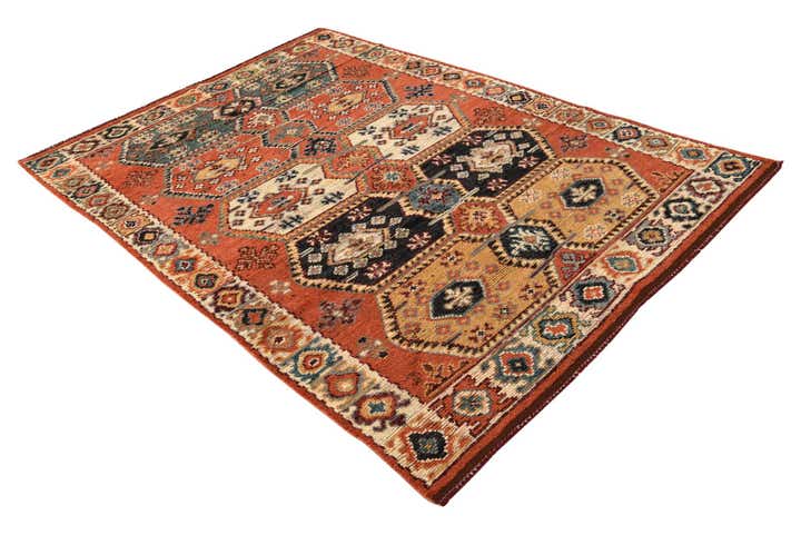 5' 7 x 8' 2 Hand Knotted Darya Wool Rug