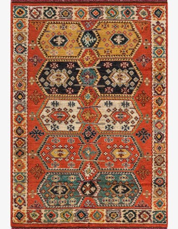 5' 7 x 8' 2 Hand Knotted Darya Wool Rug