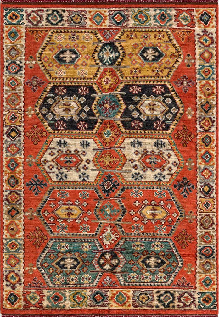 5' 7 x 8' 2 Hand Knotted Darya Wool Rug