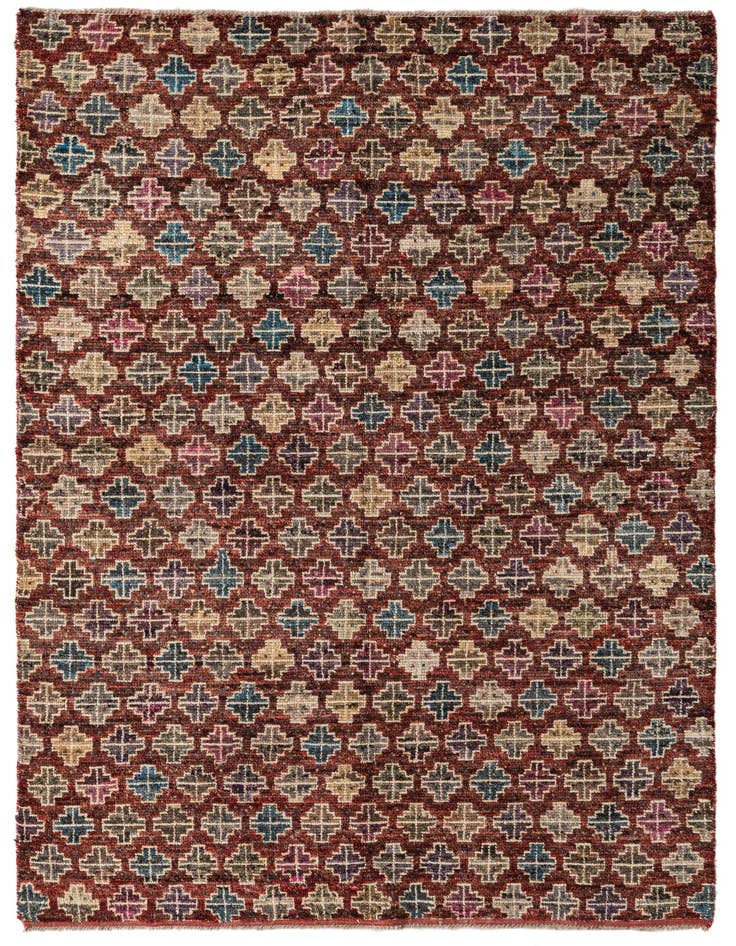 Detail image of 5' 6 x 8' Hand Knotted Darya Wool Rug