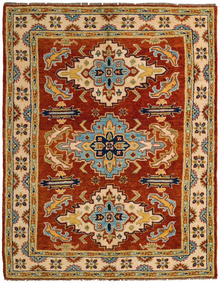 Detail image of 5' 9 x 7' 9 Hand Knotted Darya Wool Rug