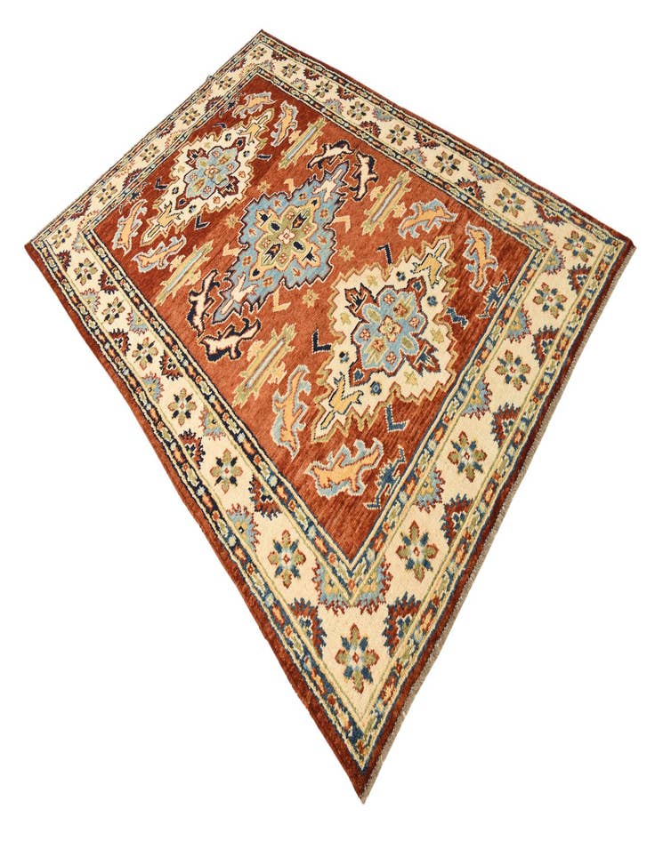 Detail image of 5' 8 x 8' 3  Hand Knotted Darya Wool Rug