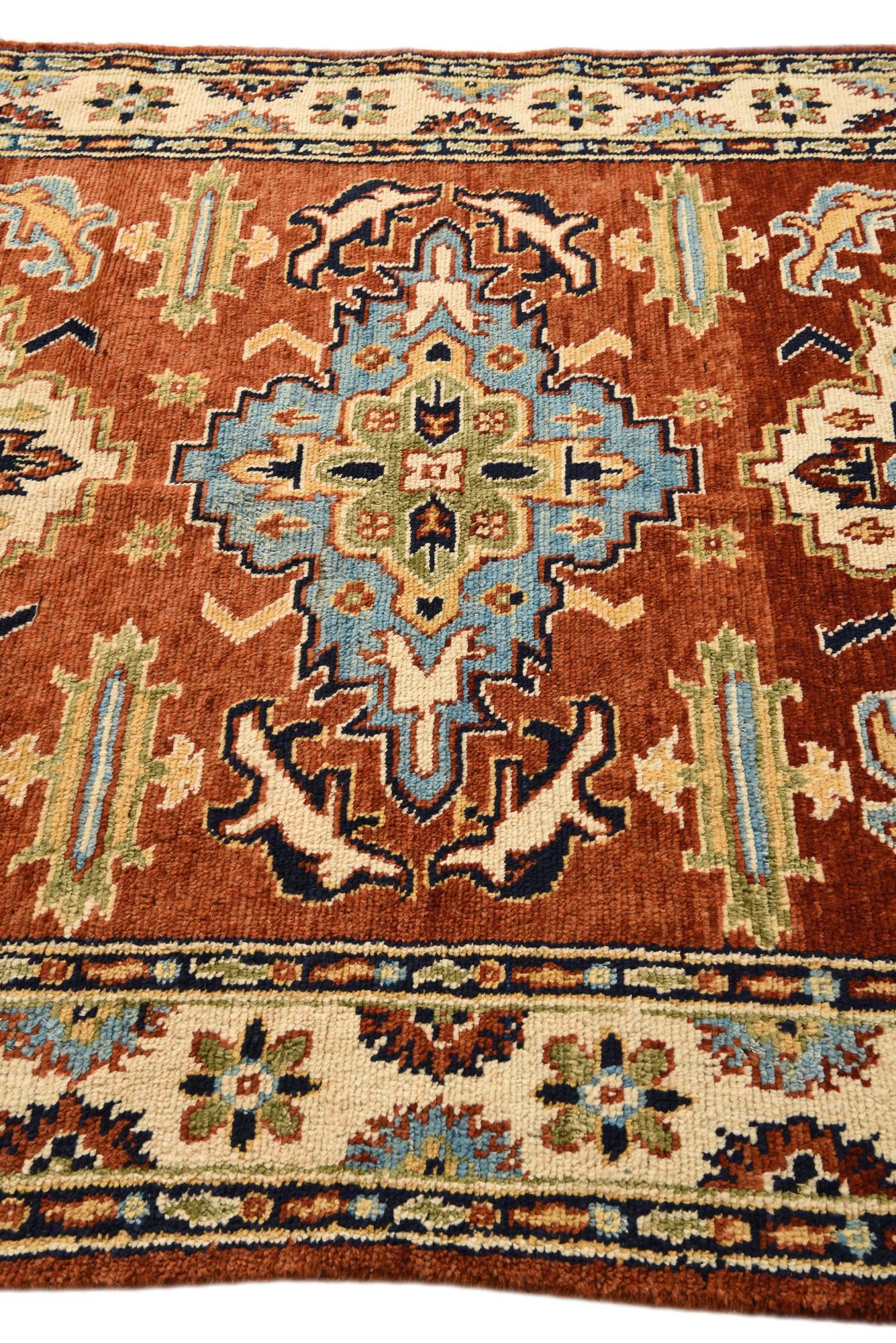 5' 8 x 8' 3 Hand Knotted Darya Wool Rug