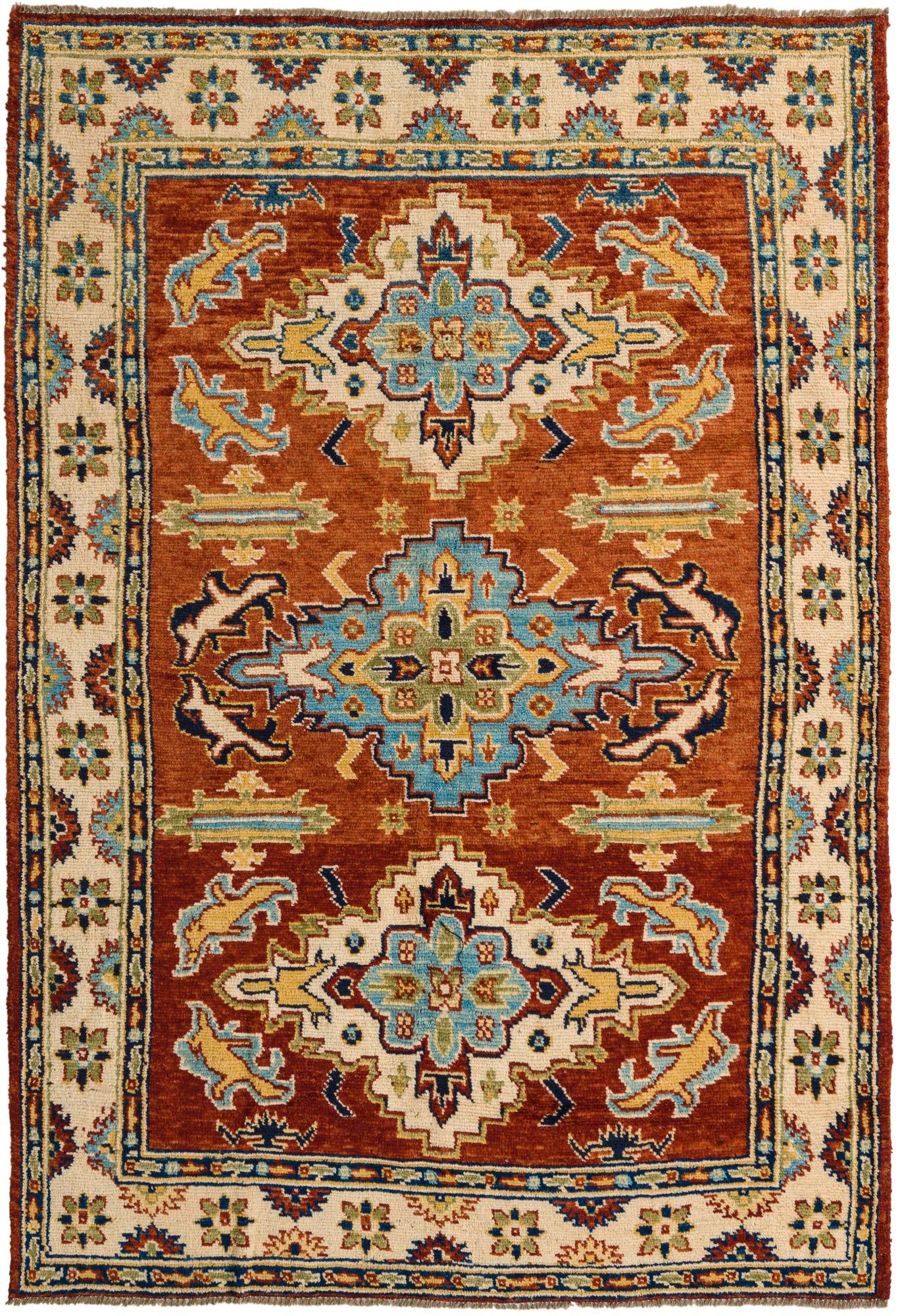 5' 8 x 8' 3 Hand Knotted Darya Wool Rug