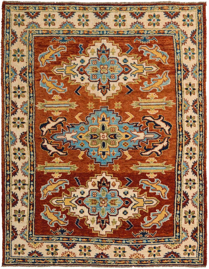 Detail image of 5' 8 x 8' 3 Hand Knotted Darya Wool Rug