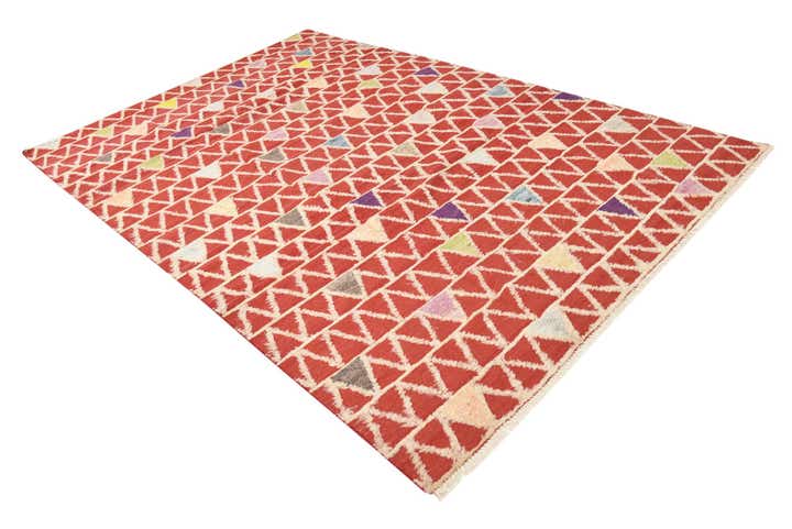 6' 8 x 10' 1 Hand Knotted Darya Wool Rug