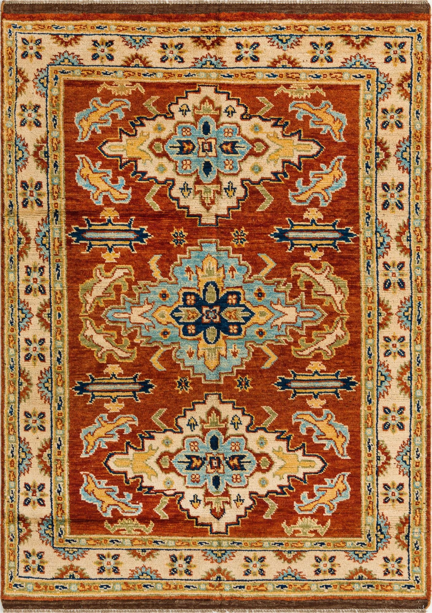 5' 8 x 8'  Hand Knotted Darya Wool Rug