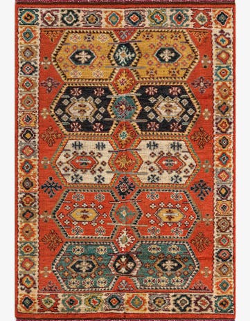 5' 7 x 8' 2 Hand Knotted Darya Wool Rug