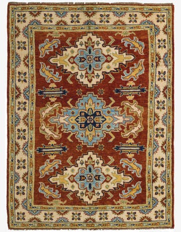 5' 9 x 7' 9 Hand Knotted Darya Wool Rug